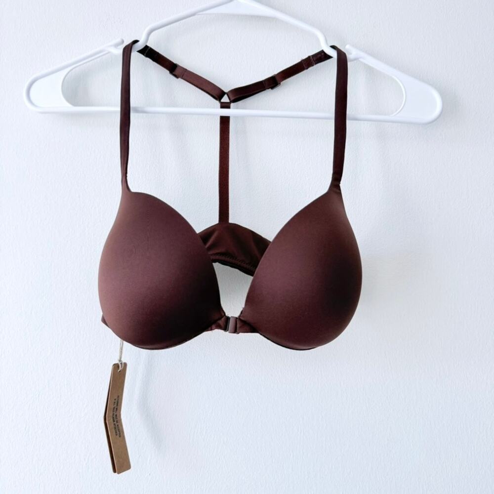 SKIMS Ultimate Push-Up Front Closure Bra Cocoa 32C NWT